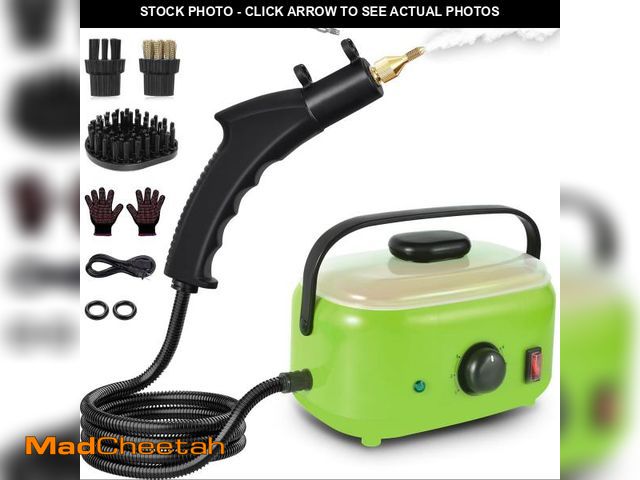 Lot 74-11549910 - Flgocexs Handheld Steam Cleaner,2500W Pressurized Steam Cleaner with 3 Brush Heads Portable Steamer ...