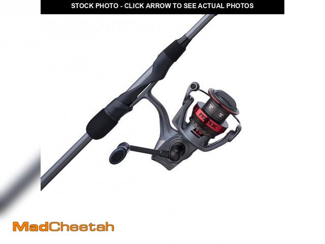 Lot 74-12165943 - (REEL HANDLE IS BROKEN) Abu Garcia 7' Max Elite Spinning Reel and Fishing Rod Combo, Size 3000 Reel,...