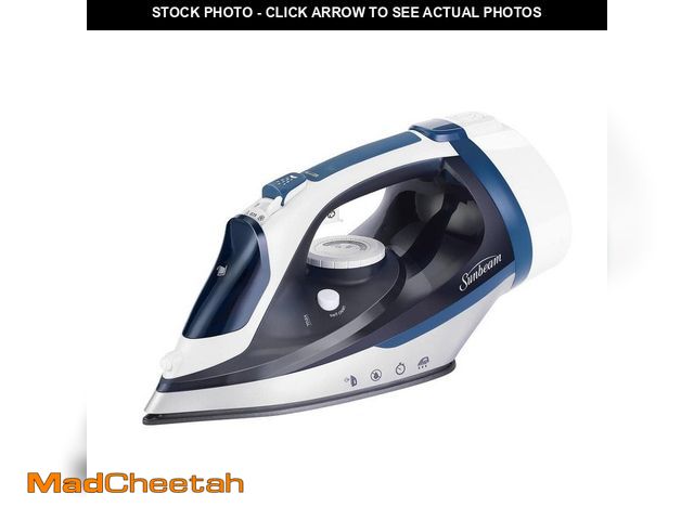 Lot 74-12691845 - Sunbeam 1700W Steam Iron with Retractable Cord and Shot of Steam Feature - UNUSED