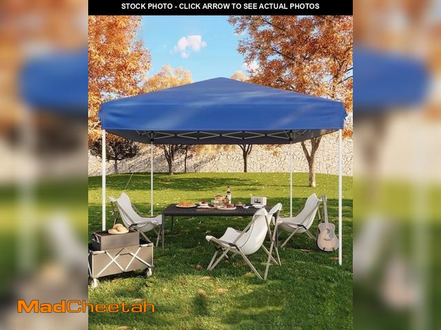 Lot 74-12480863 - 10x10 Pop Up Canopy Tent, Outdoor Tent with 3 Adjustable Height, Easy Set Up Canopy with 4 Sandbags ...