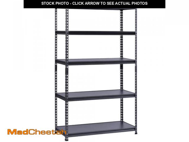 Lot 74-12409831 - HDX 5-Tier Steel Garage Storage Shelving Unit in Silver Vein (42 in. W x 72 in. H x 18 in. D) - UNUS...