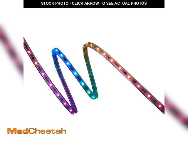 Lot 74-12745694 - EcoSmart 16.4 ft. RGBWIC Dynamic Color Changing Dimmable Linkable Plug-In LED Outdoor Strip Light wi...