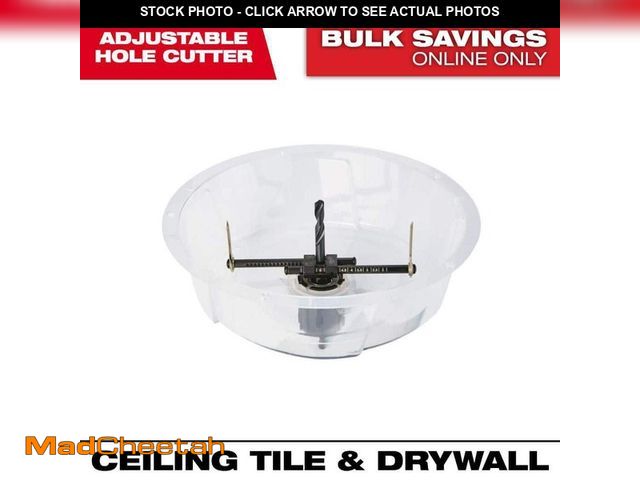 Lot 74-13692122 - Milwaukee 2 in. to 7 in. Black Oxide Adjustable Hole Saw Cutter - UNUSED