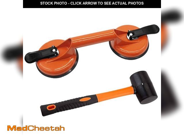 Lot 74-12700727 - Floor Gap Fixer Tool for Laminate Floor Gap Repair Include Suction Cup and Mallet (Can't use on scra...