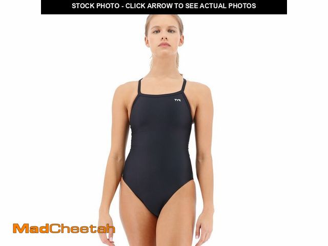 Lot 74-14154086 - TYR Women's TYReco Solid Diamondback Swimsuit, Black, 34 - USED