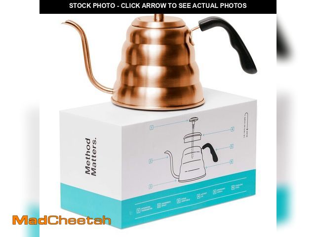 Lot 74-12600696 - Barista Warrior Gooseneck Kettle for Pour Over Coffee and Tea with Thermometer for Exact Temperature...