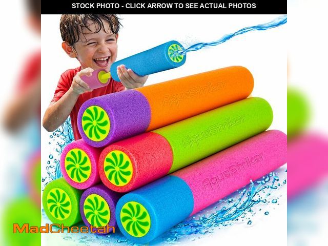 Lot 74-14144702 - ArtCreativity Water Guns for Kids - 6 Pack - Swimming Pool Toys Water Squirter Gun - Fun Foam Water ...