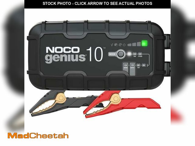 Lot 74-14276574 - NOCO GENIUS GENIUS10, 10-Amp Fully-Automatic Smart Charger, 6V &amp; 12V Battery Charger &amp; Batte...
