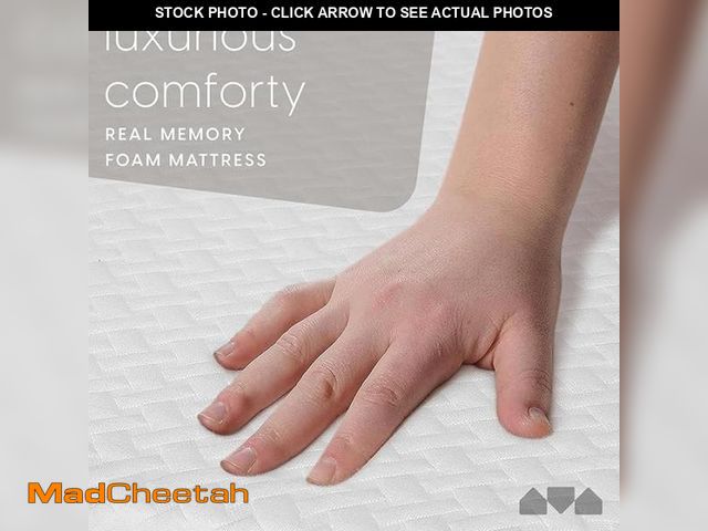 Lot 74-12539195 - FoamRush 4" x 29" x 70" High Density Foam RV Mattress Replacement, Firm, Pressure Relief Support, Tr...