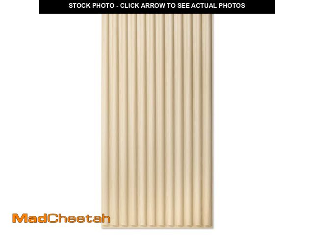 Lot 74-12493685 - (DENTED) Art3d 2x4 ft Drop Ceiling Tiles in Oak, 12-Sheet Semi-Cylinder Design 3D Wall Panels for In...