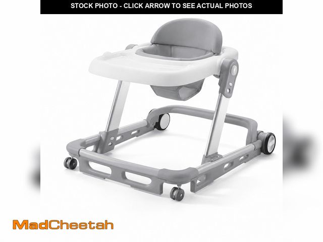 Lot 74-14587264 - HARPPA Baby Walker for Babies 6-18 Months, Anti-Rollover, Seat and Height Adjustable, White - UNUSED