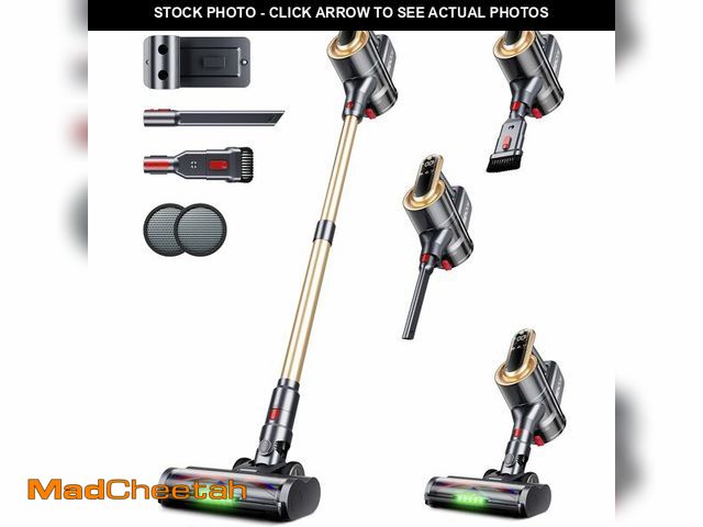 Lot 74-14212951 - RENDOW Cordless Vacuum Cleaner, 550W 45Kpa 65Mins Vacuum Cleaners for Home, Self-Standing Cordless S...