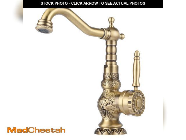 Lot 74-14215085 - WEIJIANKANG Brass Kitchen Faucet Antique Single Handle Bathroom Faucet, Mixer Tap Bronze Multifuncti...