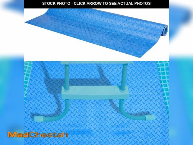 Lot 74-14266514 - Drydiet Above Ground Pool Ladder Mat, Swimming Protective Nonslip Step Pad with Texture, Pool Essent...