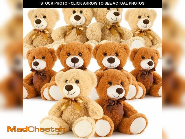 Lot 74-14270261 - MorisMos 10Pcs Teddy Bears Bulk Baby Shower, 14inch Cute Teddy Bear Stuffed Animals Plush, Small Stu...