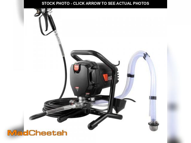 Lot 74-12424928 - VEVOR Stand Airless Paint Sprayer, 750-Watt 3000PSI High Efficiency Electric Airless Sprayer, Fine a...