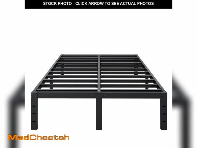 Lot 74-12678425 - SHLAND Bed Frame Queen Size, 14 Inch Heavy Duty Metal Platform Bed Frame No Box Spring Needed, Mattr...
