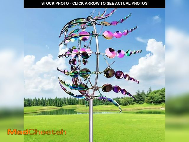 Lot 74-14209010 - Generic Shirem Magical Metal Windmill, Kinetic Wind Sculptures &amp; Spinners, 3D Wind Spinner, Kine...