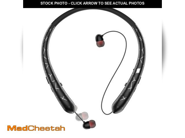 Lot 74-12960243 - Finpola Neckband Bluetooth Headphone, Retractable Headphones with IPX5 Sweatproof &amp; 18H BatteryÃ...