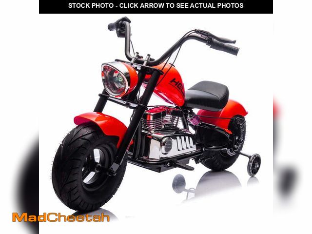 Lot 74-13815395 - MUKIDY 24V Electric Dirt Bike for Kids, 250W Ride on Motorcycle with Twist Grip Throttle, Key Start,...