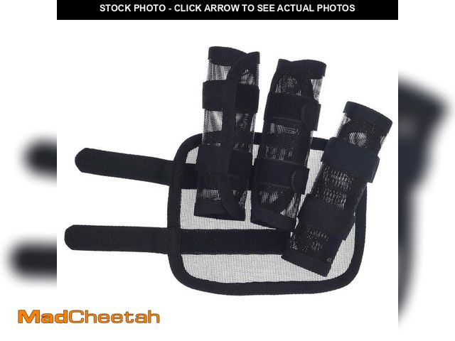 Lot 74-12460262 - Tough 1 Miniature Fly Boots Black - USED