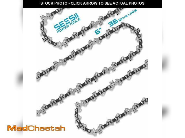 Lot 74-14270045 - Mini Chiansaw Chain Replacement 6 Inch -Seesii 3 Pack 6 Inch Saw Chains for Cordless Electric Mini C...