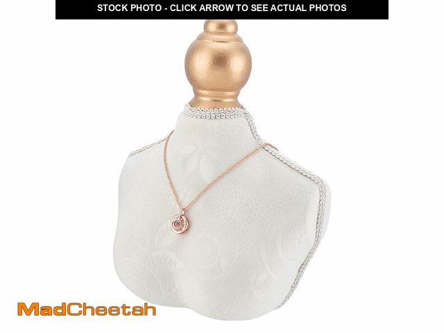 Lot 74-13953314 - PH PandaHall Velvet Necklace Holder Display Stand, 3D Jewelry Bust Mannequin Organizer White Necklac...