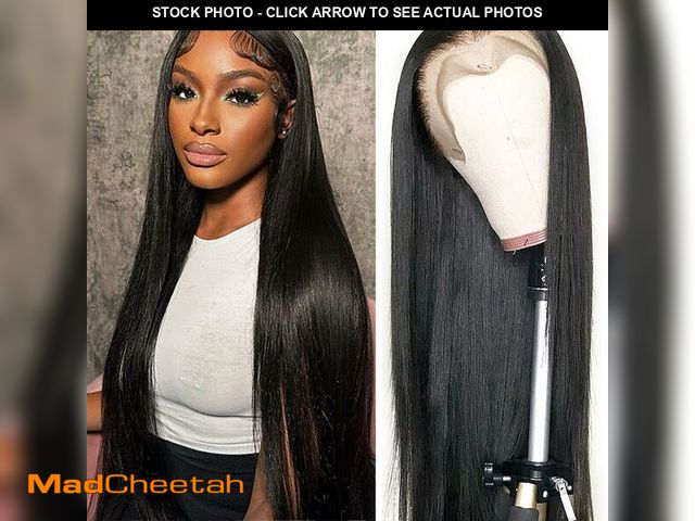Lot 74-13546003 - MIRTHFUL Straight Lace Front Wigs Human Hair Pre Plucked 180% Density 13x4 HD Lace Frontal Glueless ...