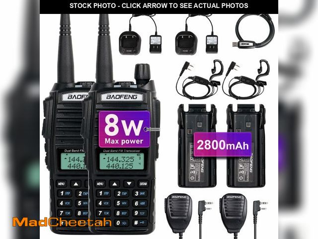 Lot 74-12698537 - BaoFeng UV-82 High Power BaoFeng Radio Ham Radio Handheld 2 Way Radio Walkie Talkies with Earpiece,H...