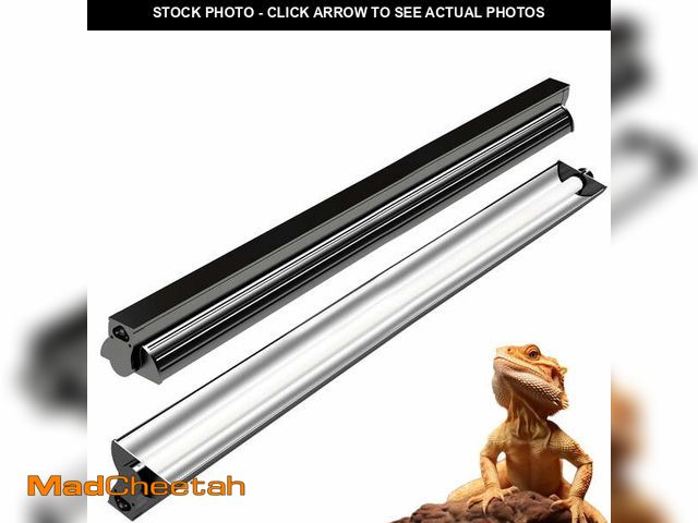 Lot 74-14323062 - 39W T5 UVB Reptile Light Fixture Combo Kit â 34" T5 HO Terrarium Hood with 10.0 High Output UVB La...