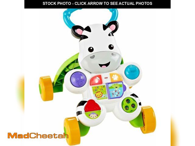 Lot 74-14068049 - Fisher-Price Baby Push Toy Learn with Me Zebra Walker Musical Learning Activity with Lights &amp; Fi...