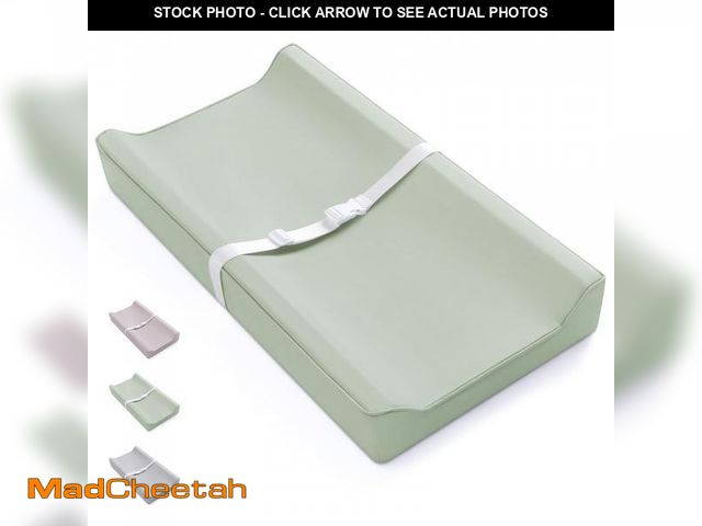 Lot 74-12048024 - Blissful Diary Vegan Leather Baby Changing Pad with Waterproof &amp; Wipe-Clean PU Cover, Standard S...