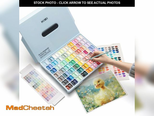 Lot 74-14209555 - HIMI Twin Cup Jelly Gouache Paint Set, 112 Colors 12g, Jelly Cup Design, Gouache Paint Non Toxic for...