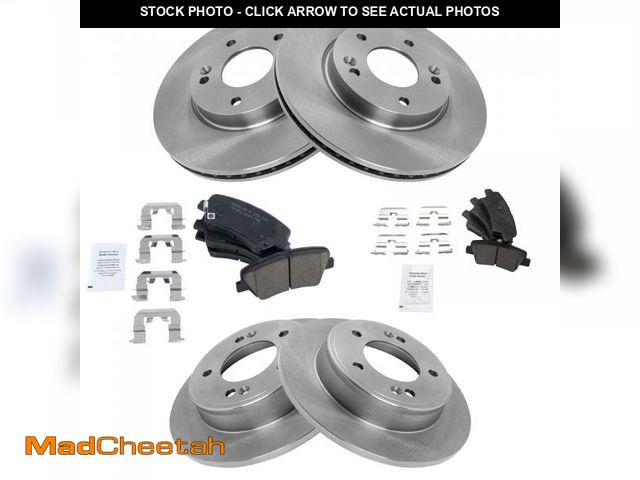 Lot 74-12153599 - *SEE DETAILS* TRQ Front and Rear Brake Pad &amp; Rotor Kit Brake Pads Brake Rotor Ceramic Compatible...