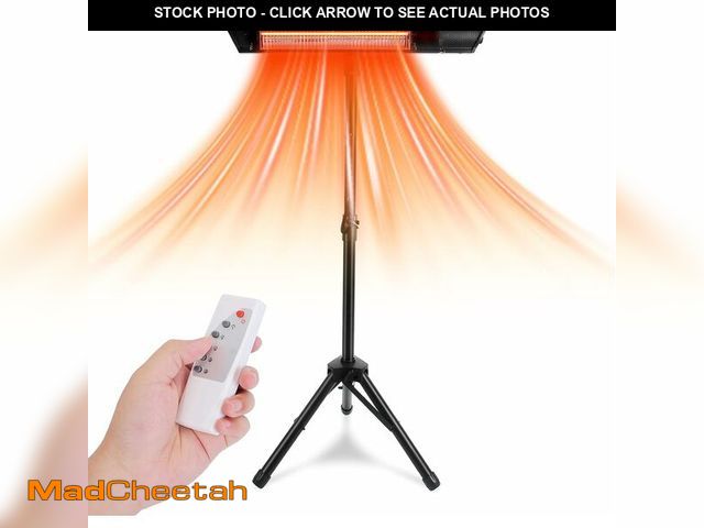 Lot 74-13835401 - 1500W Electric Heater Indoor Infrared Space Heater Outdoor Patio Heater with Stand 2 Remotes 3 Heati...