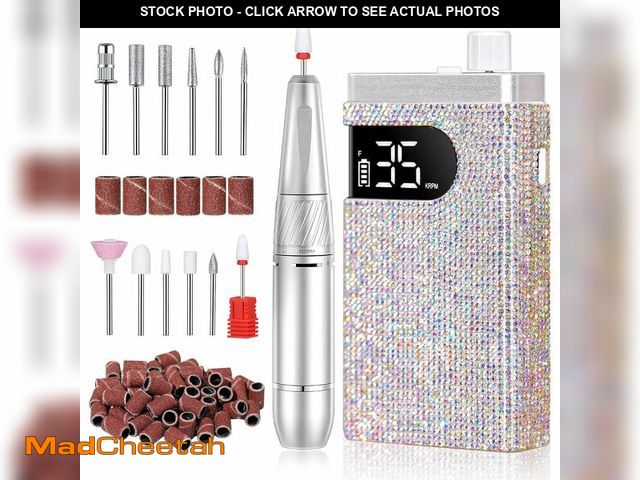 Lot 74-12451954 - CHRISTINE SHELLY Rechargeable 35000RPM Nail Drill Sparkling Portable Professional Electric Nail File...