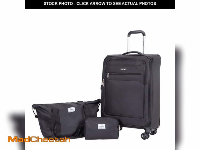 Lot 74-12668301 - Tripcomp 3 Piece Set Luggage Set Lightweight Expandable Carry On Softside Suitcase with Spinner Whee...