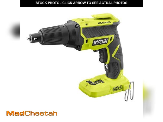Lot 74-12862389 - *MISSING CLIP* RYOBI ONE+ 18V Cordless Brushless Drywall Screw Gun (Tool Only) *MISSING CLIP*  - USE...