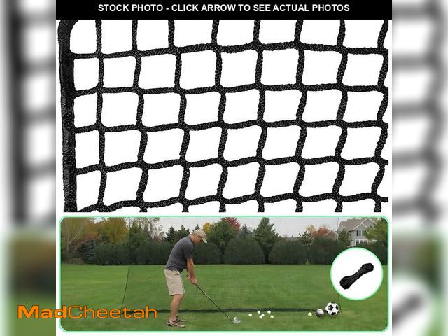 Lot 74-12973608 - IUZEAI 10x15ft High Impact Golf Practice Net (NET ONLY) - Heavy Duty Nylon Sports Barrier With Insta...