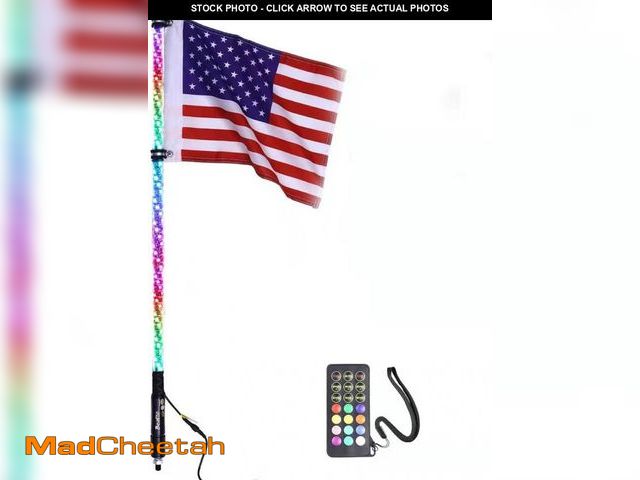 Lot 74-12397737 - Beatto 5FT(1.5M) RF Remote Control RGB LED Whips Light with Dacning/Chasing Light LED Antenna Light ...