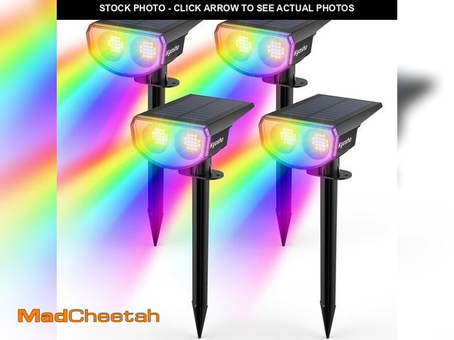 Lot 74-12974260 - Kyosho Color Changing Solar Outdoor Lights, 9 Lighting Modes Halloween Christmas Lights, Waterproof ...