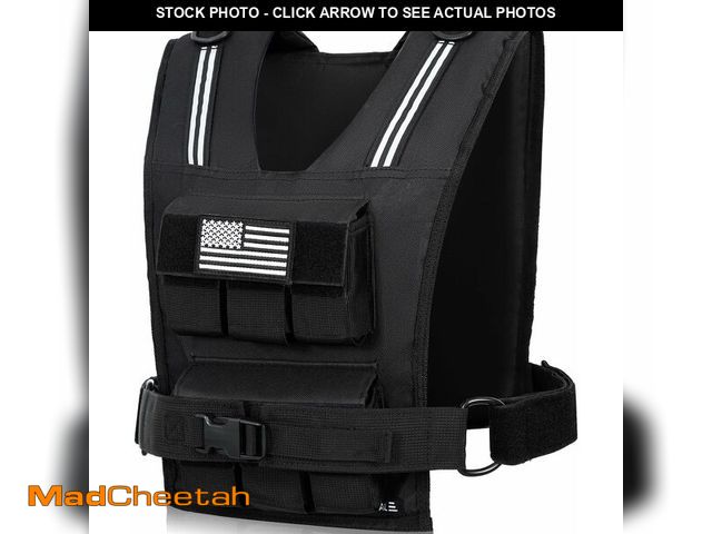 Lot 74-13835545 - BAGAIL Weighted Vest Men, 20lb/30lb/40lb Adjustable Weight Vest for Woman with Removable Iron Weight...