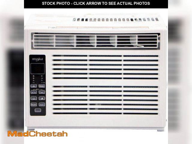 Lot 74-12299771 - Whirlpool 6,000 BTU (DOE) 115-Volt Window Air Conditioner Cools 250 sq. ft. with Dehumidifier, Remot...
