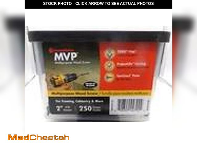Lot 74-14329115 - FASTENMASTER FMMVP002-250 #10 X 2" TORX SURESINK FLAT HEAD MVP WOOD SCREW 250PK - UNUSED