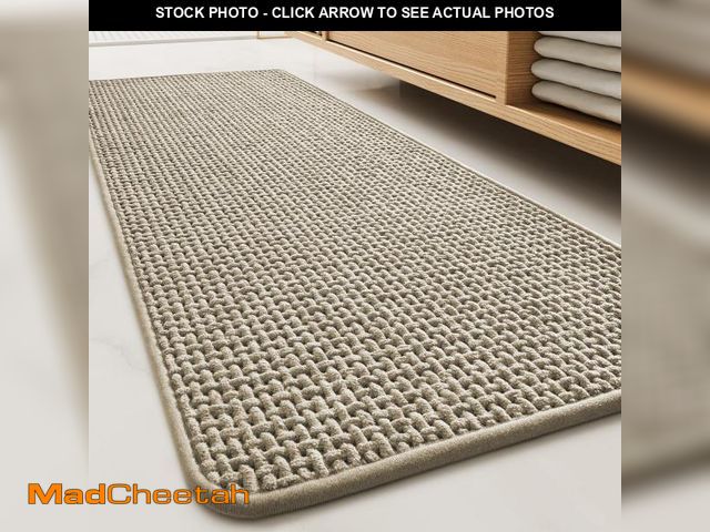 Lot 74-12407394 - tchdio Soft Chenille Bath Mat Runner Long-Super Absorbent Bathroom Mat Quick Dry- Rubber Backed Bath...