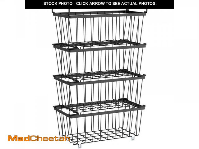 Lot 74-11551673 - iSPECLE Freezer Organizer Bins - 4 Pack Small Stackable Deep Freezer Organizer Bins for 7 Cu.Ft Free...