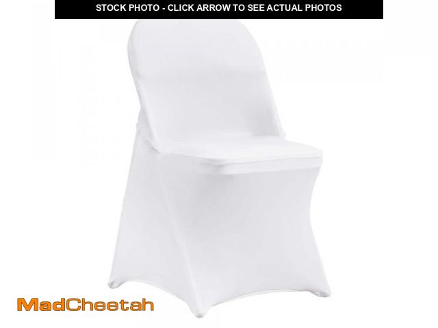 Lot 74-12424912 - VEVOR 50 PCS Stretch Spandex Folding Chair Covers Universal Fitted Chair Cover Removable Washable Pr...