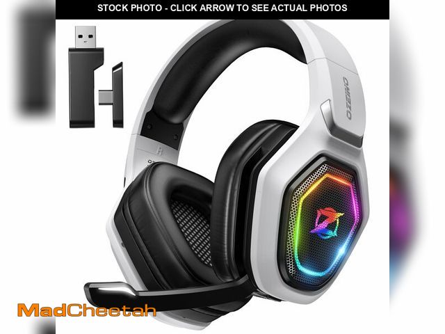 Lot 74-14270952 - Ozeino 2.4GHz Wireless Gaming Headset for PC, Ps5, Ps4 - Lossless Audio USB &amp; Type-C Ultra Stabl...