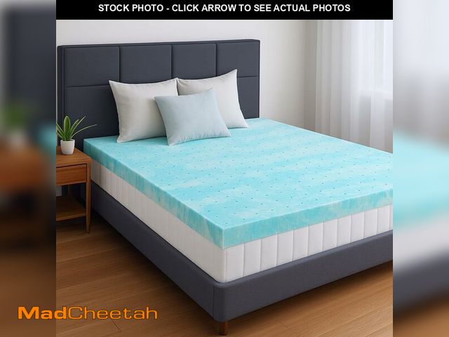Lot 74-12632754 - 3 Inch Mattress Topper Twin, Gel Memory Foam Infused Bed Toppers, Ventilated Soft Mattress Pads for ...
