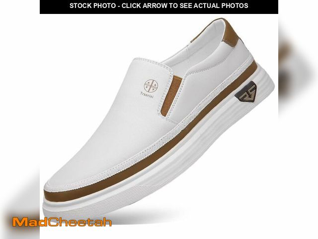 Lot 74-12706728 - Trsorini Mens Casual Shoes Soft Comfortable Flat Lightweight Moccasin Classic Breathable Leather Men...